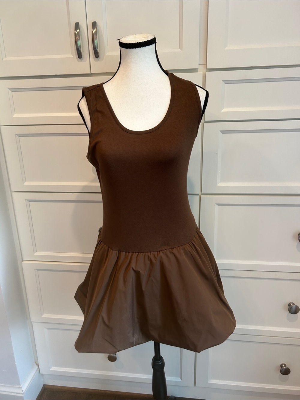 Z brand Brown Bubble Mini Dress